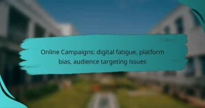 Online Campaigns: digital fatigue, platform bias, audience targeting issues